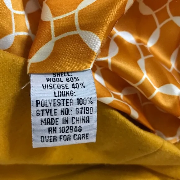 Tulle mustard yellow button up blazer jacket - Picture 4 of 6